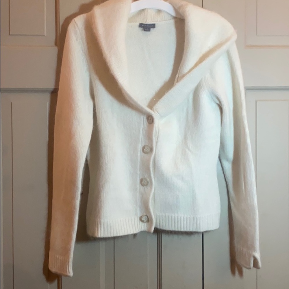 Ann Taylor small angora cardigan